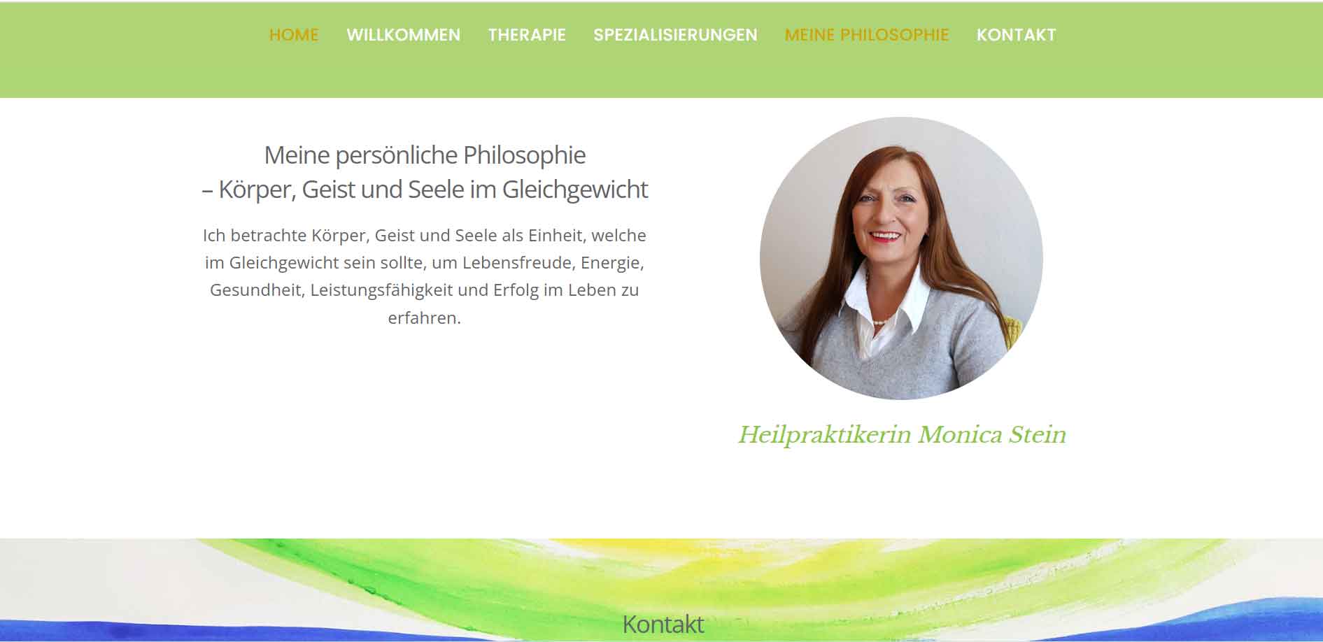 Webdesign Heilpraktikerin Monica Stein