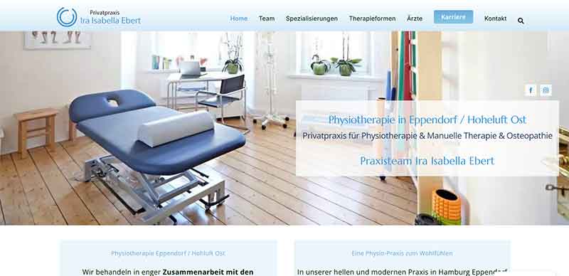 Webdesign Physiotherapeut